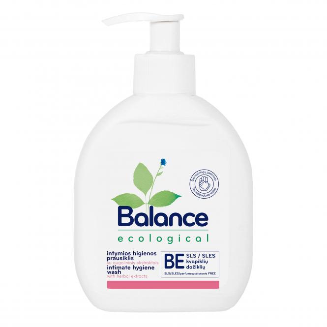 BALANCE ekologiškas intymios higienos prausiklis su augaliniais ekstraktais, 275 ml 
