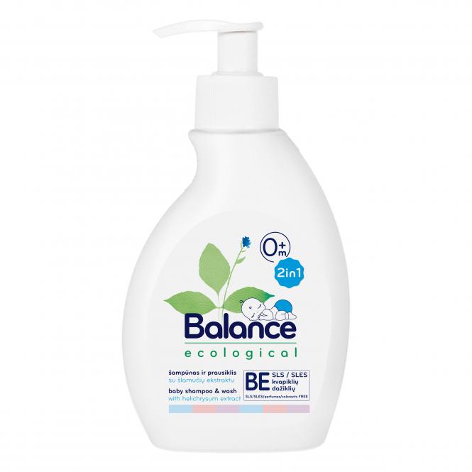 BALANCE ekologiškas šampūnas-prausiklis vaikams 2in1, 240 ml 