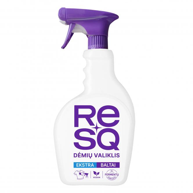 RESQ dėmių valiklis-putos baltiems audiniams, 450ml 